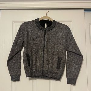 Topshop sparkly jacket size 4 in topshop size (equivalent to a size S)